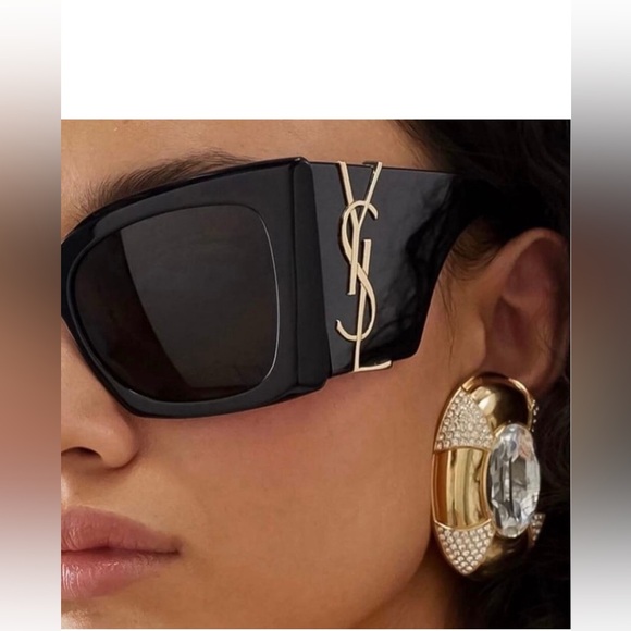 Yves Saint Laurent YSL Sunglasses SL M119 BLAZE Black Authentic New with case - Picture 5 of 10